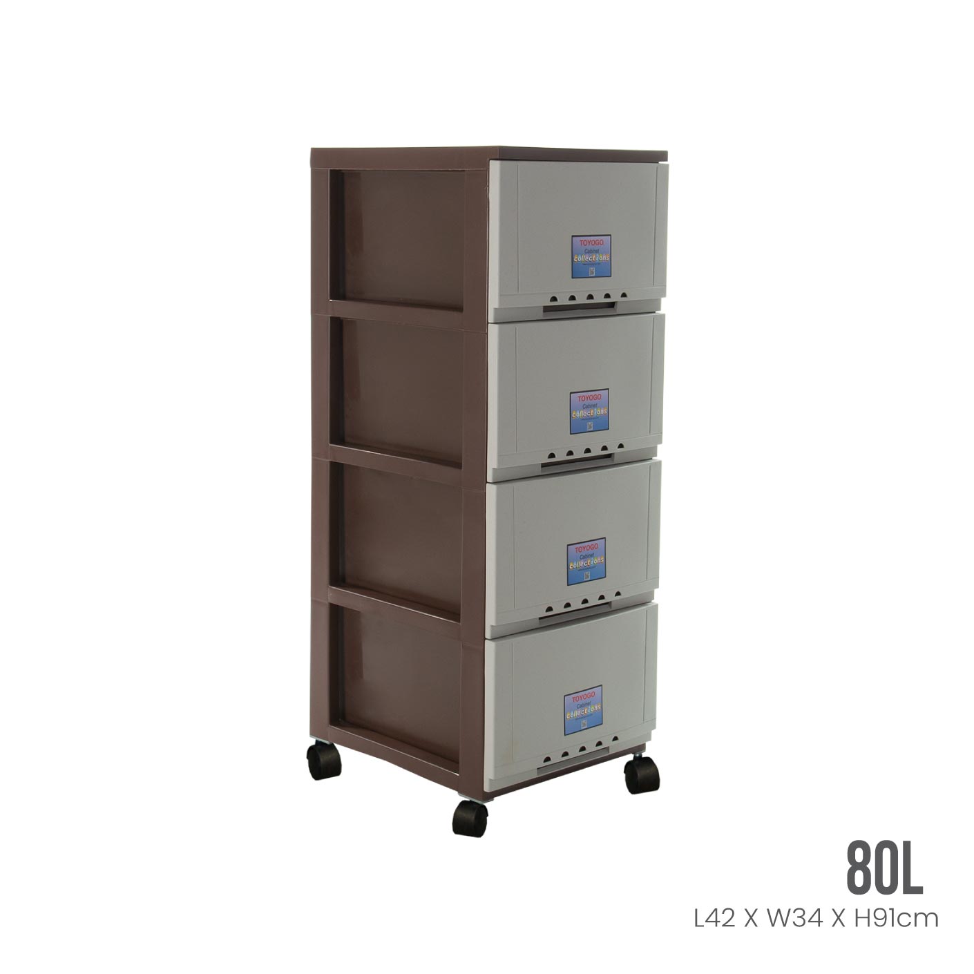 4 TIER CLASSIC CABINET W/WHEELS (607-4) | TOYOGO Singapore