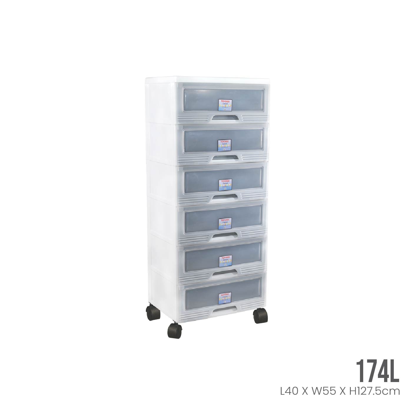 6 TIER WIBBY CABINET W/WHEELS (609-6) | TOYOGO Singapore – TOYOGO